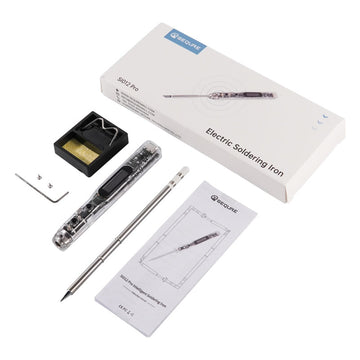 electric soldering iron with adjustable sensitivity